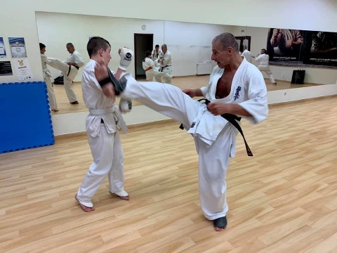 In memory of Sosai Oyama - V. Kumite training