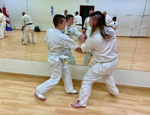 In memory of Sosai Oyama - V. Kumite training