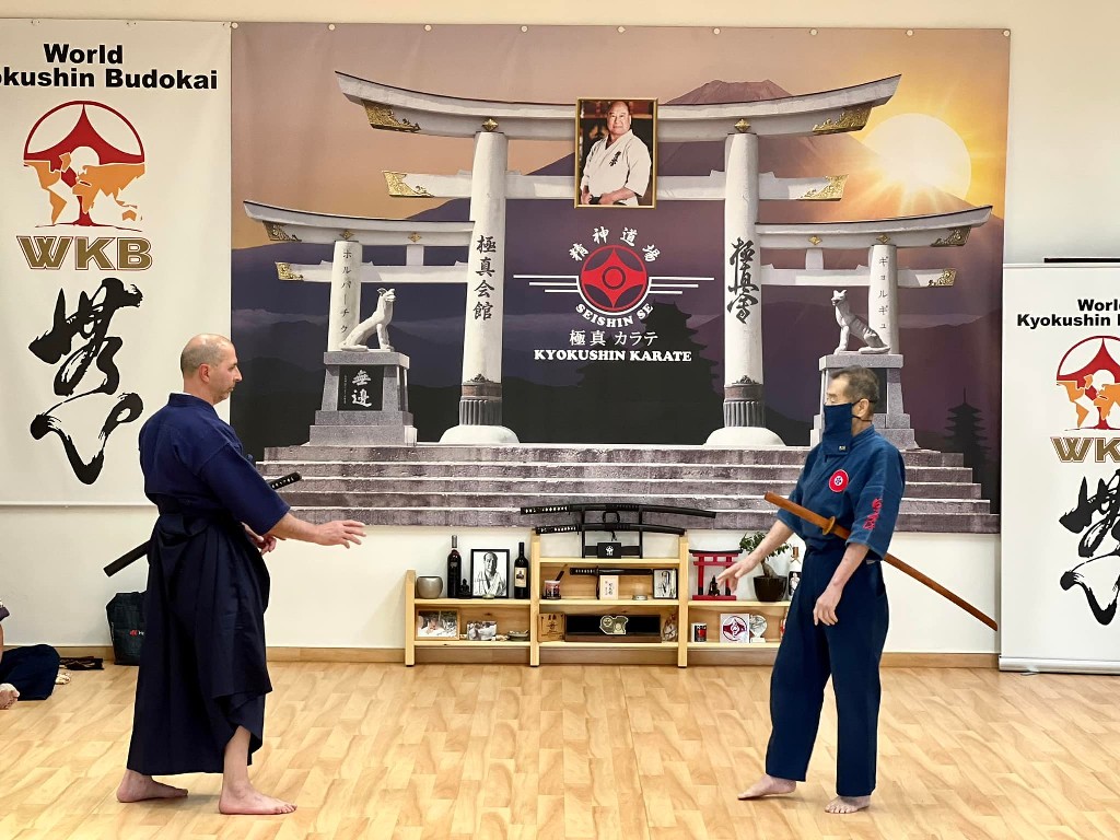 Soshi Tanaka Koshiro látogatása a Seishin Dojoban