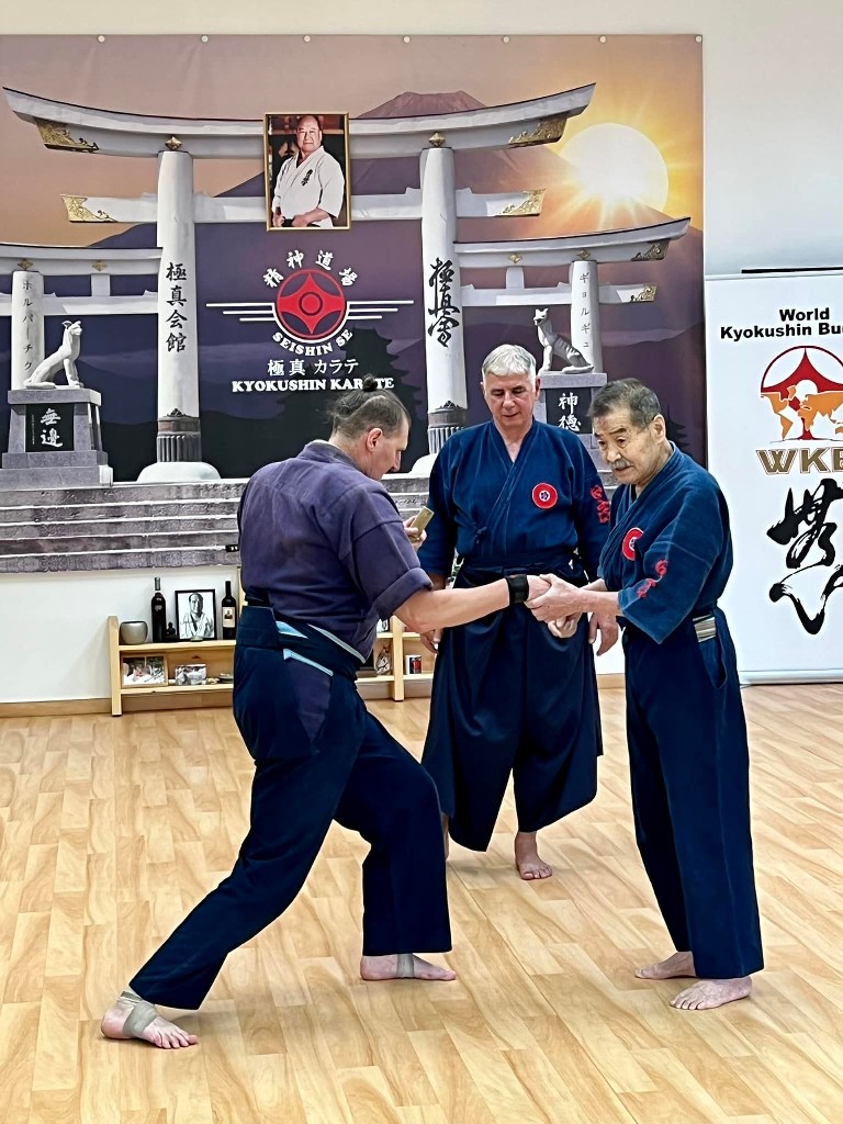 Soshi Tanaka Koshiro látogatása a Seishin Dojoban
