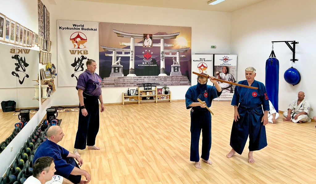 Soshi Tanaka Koshiro látogatása a Seishin Dojoban