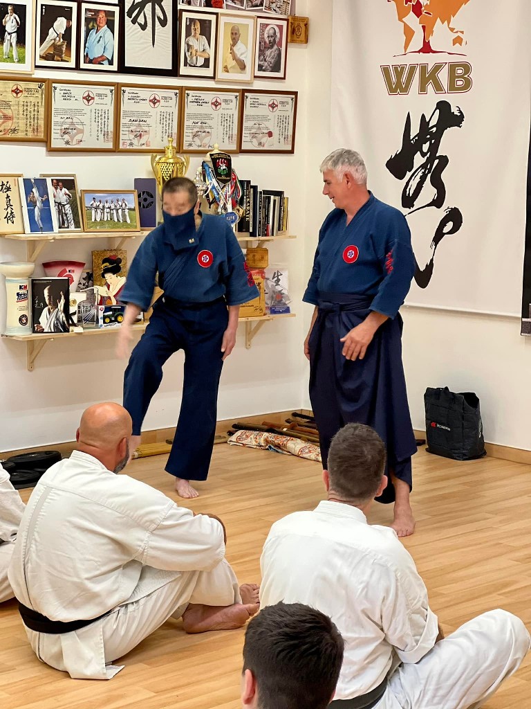 Soshi Tanaka Koshiro látogatása a Seishin Dojoban