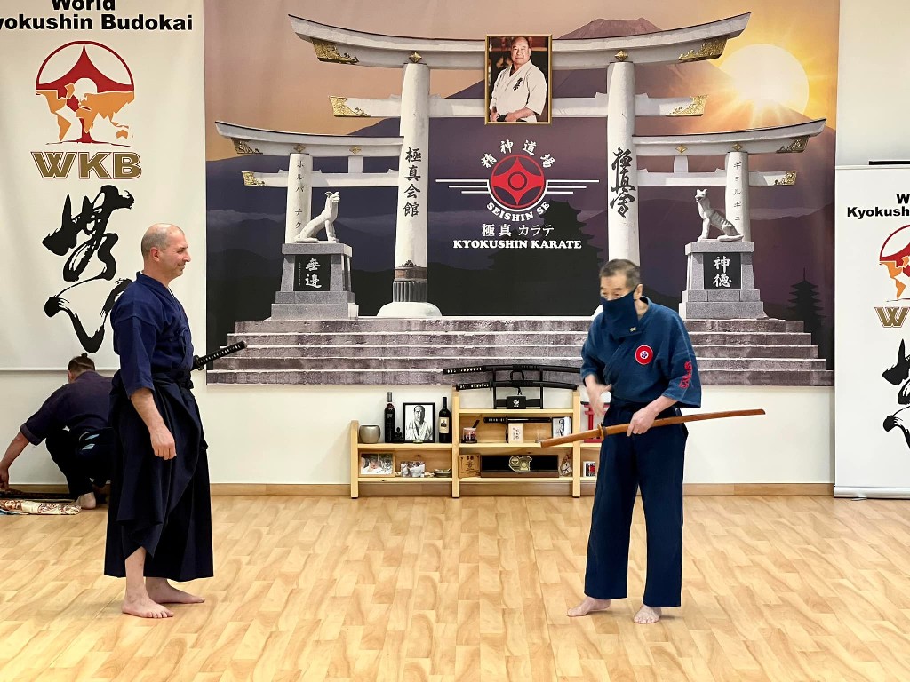 Soshi Tanaka Koshiro látogatása a Seishin Dojoban