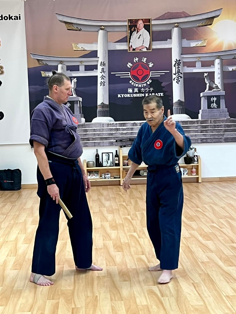 Soshi Tanaka Koshiro látogatása a Seishin Dojoban