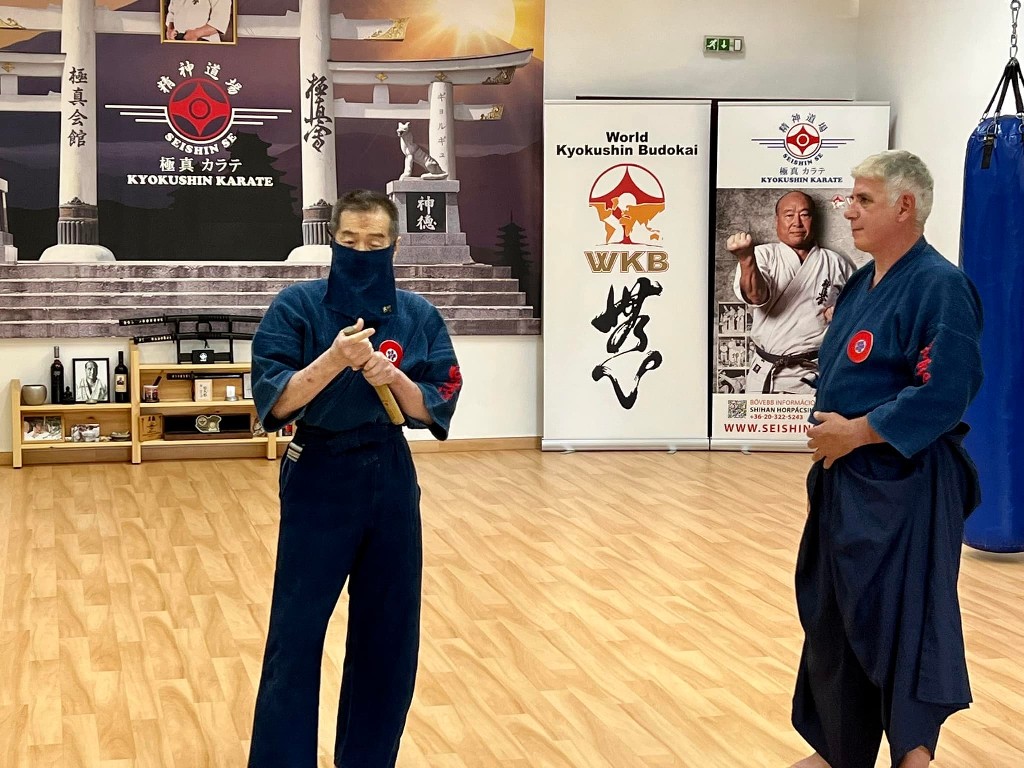Soshi Tanaka Koshiro látogatása a Seishin Dojoban