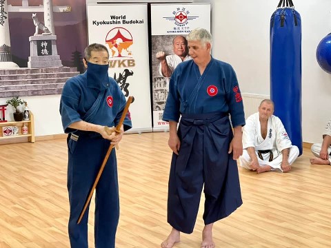 Soshi Tanaka Koshiro látogatása a Seishin Dojoban