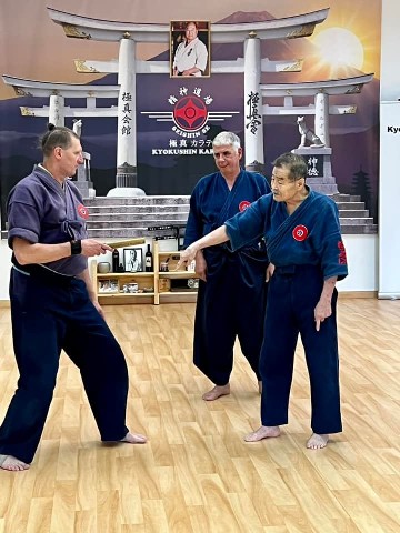 Soshi Tanaka Koshiro látogatása a Seishin Dojoban