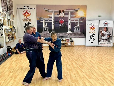 Soshi Tanaka Koshiro látogatása a Seishin Dojoban