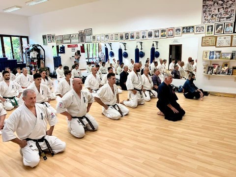 Soshi Tanaka Koshiro látogatása a Seishin Dojoban