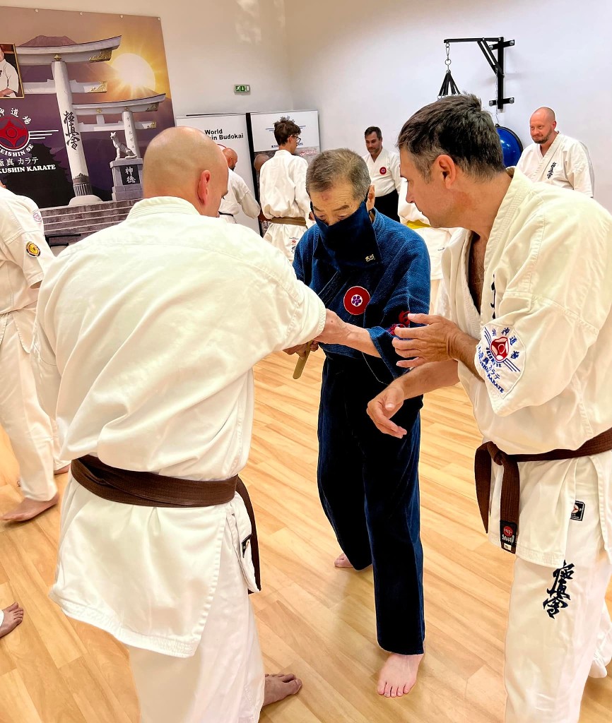 Soshi Tanaka Koshiro látogatása a Seishin Dojoban
