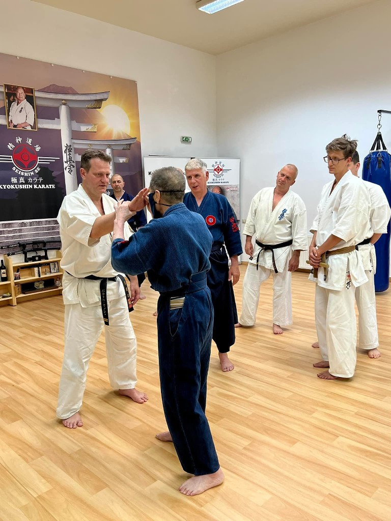 Soshi Tanaka Koshiro látogatása a Seishin Dojoban