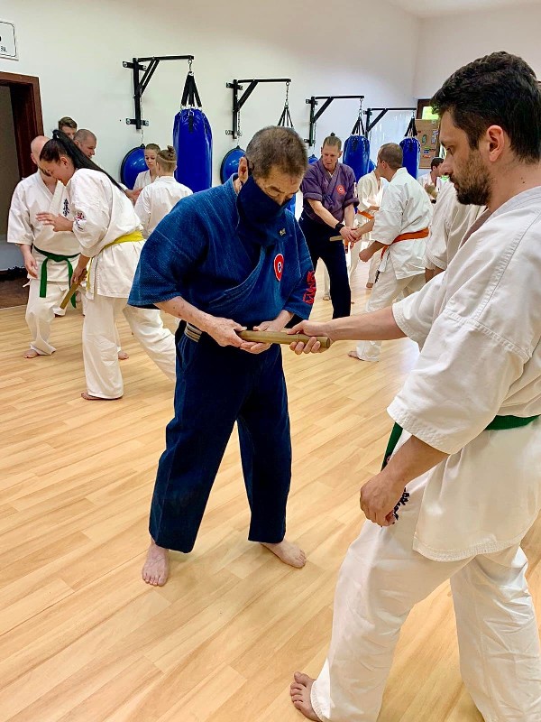 Soshi Tanaka Koshiro látogatása a Seishin Dojoban