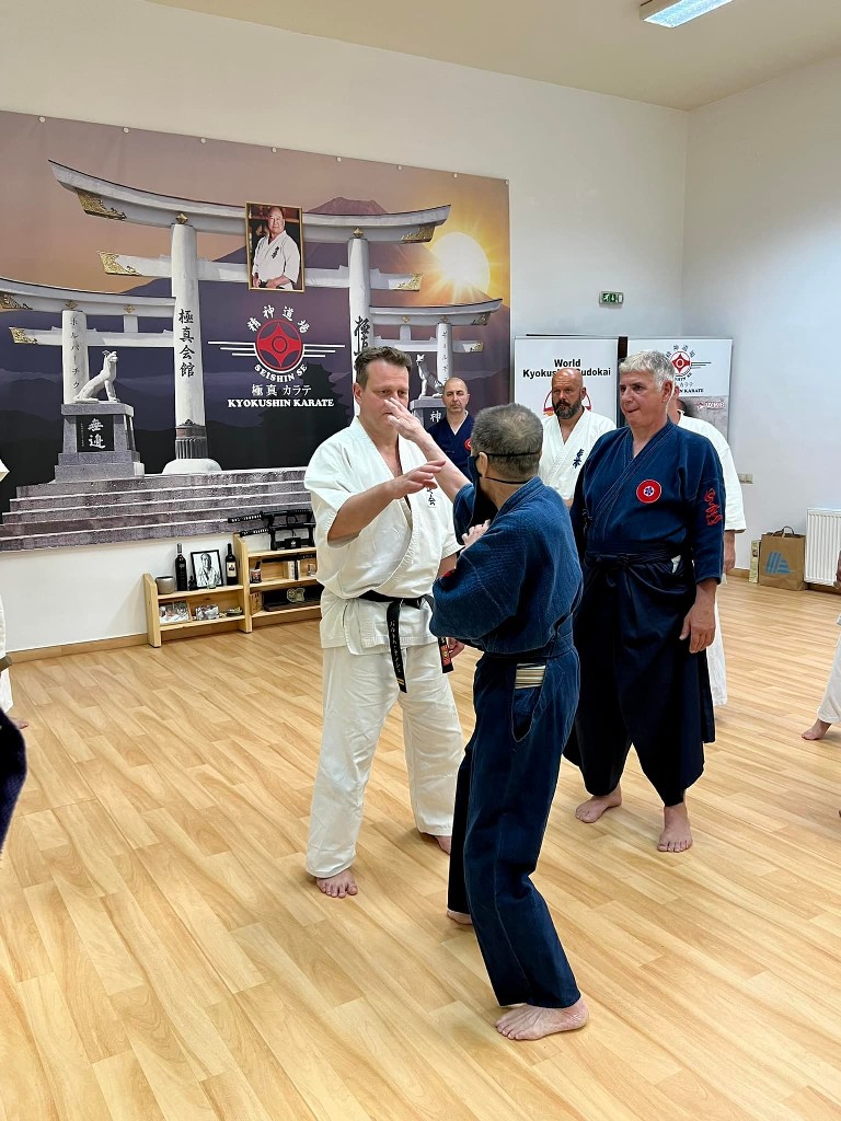 Soshi Tanaka Koshiro látogatása a Seishin Dojoban