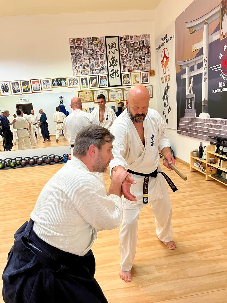 Soshi Tanaka Koshiro látogatása a Seishin Dojoban