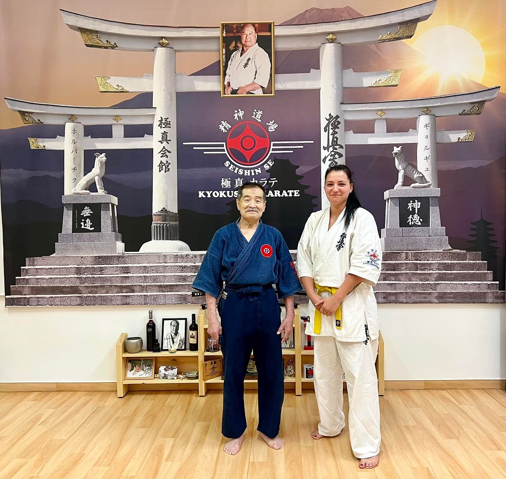 Soshi Tanaka Koshiro látogatása a Seishin Dojoban