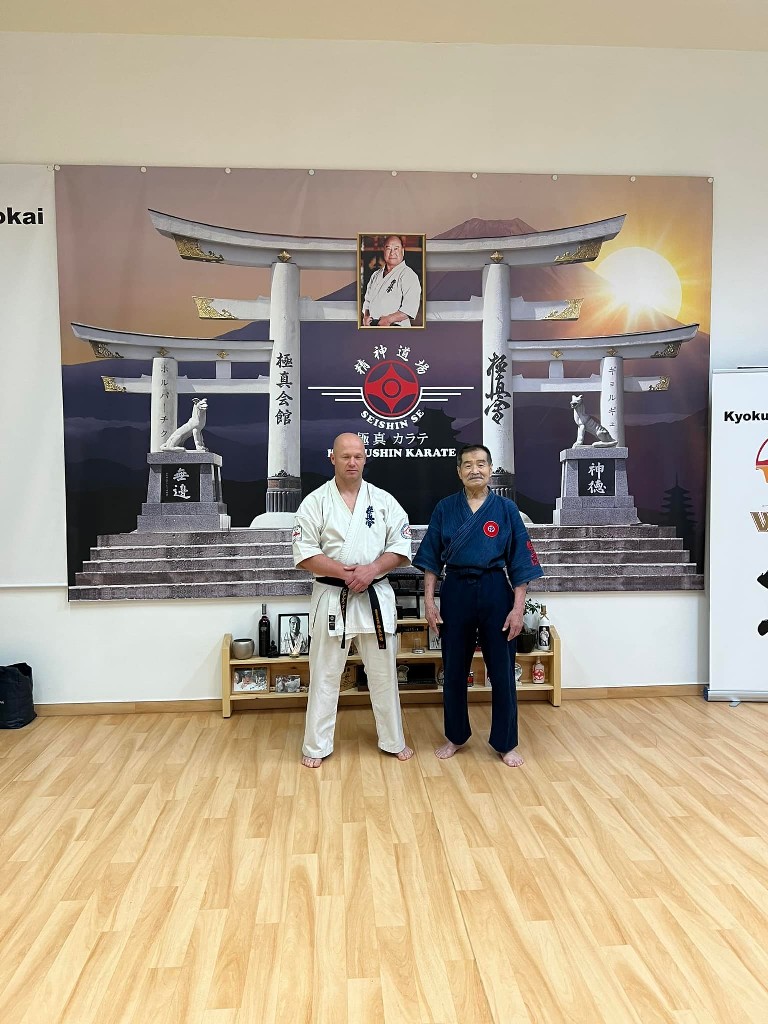 Soshi Tanaka Koshiro látogatása a Seishin Dojoban
