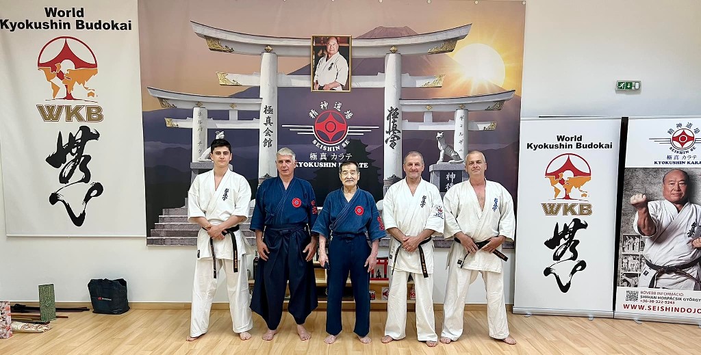 Soshi Tanaka Koshiro látogatása a Seishin Dojoban