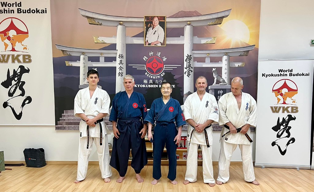 Soshi Tanaka Koshiro látogatása a Seishin Dojoban