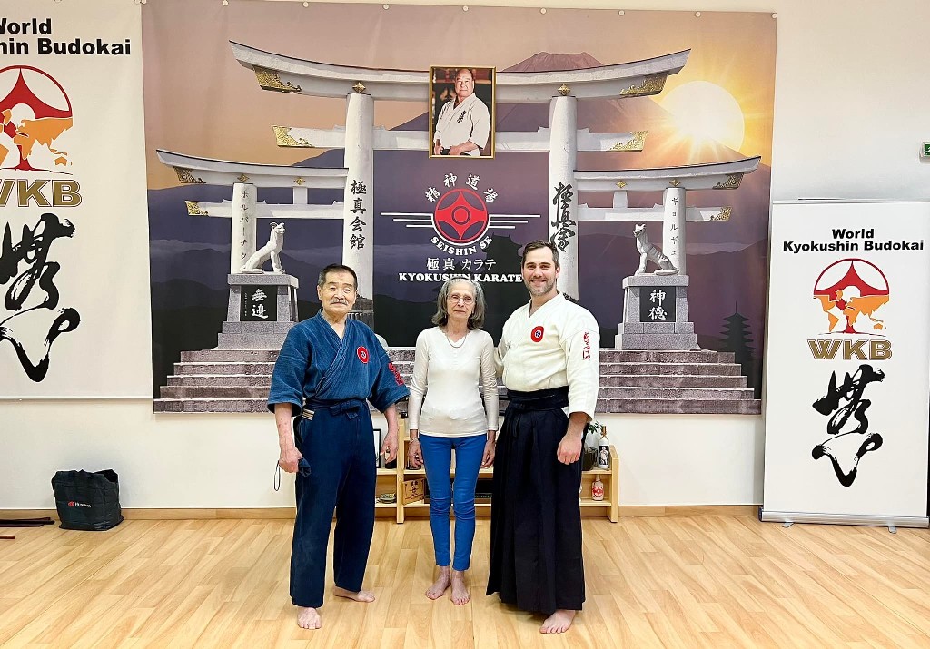 Soshi Tanaka Koshiro látogatása a Seishin Dojoban