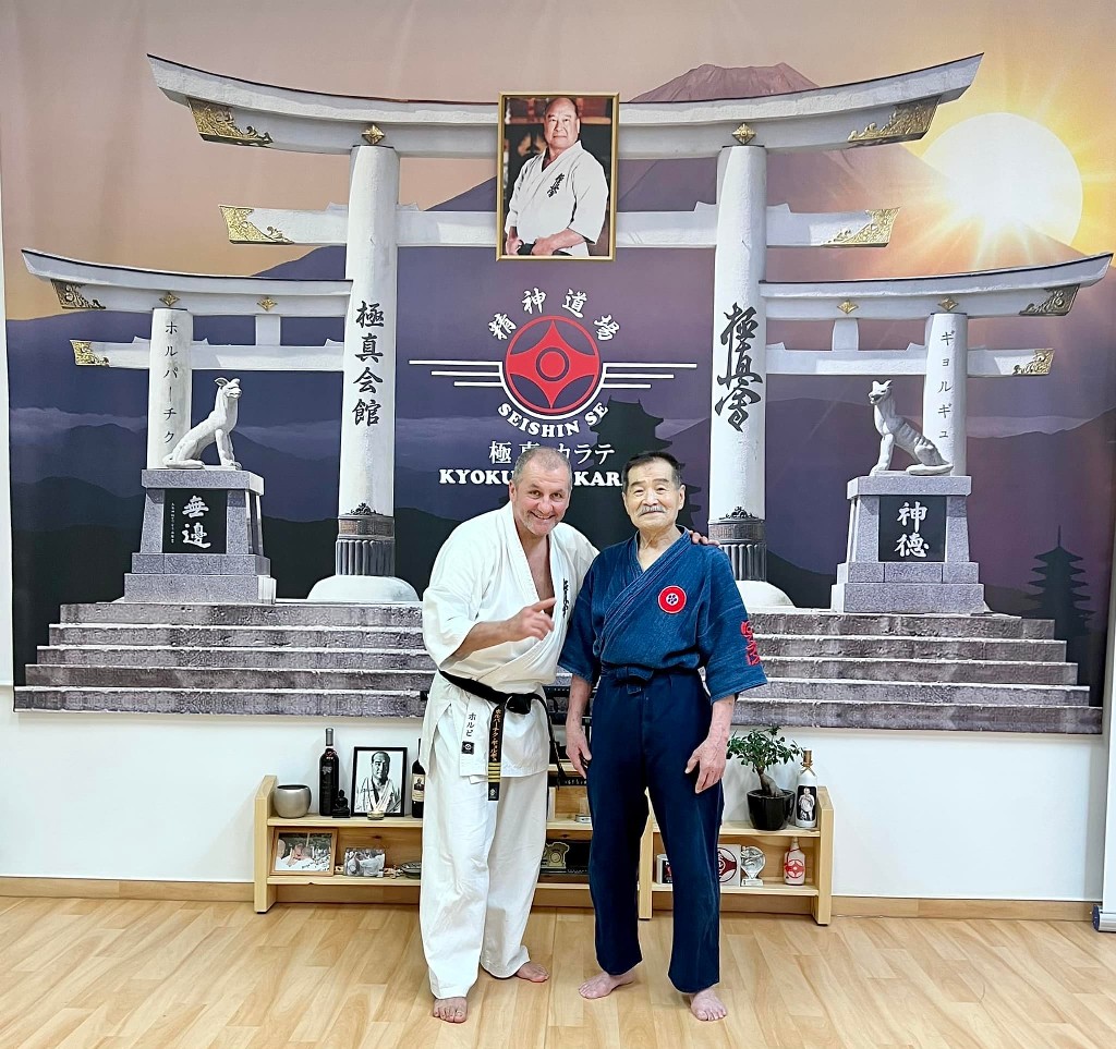 Soshi Tanaka Koshiro látogatása a Seishin Dojoban