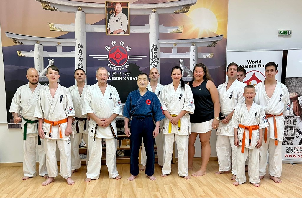 Soshi Tanaka Koshiro látogatása a Seishin Dojoban