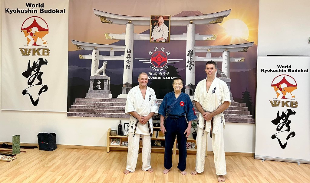 Soshi Tanaka Koshiro látogatása a Seishin Dojoban