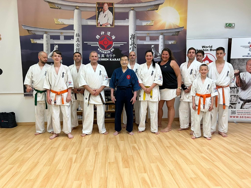 Soshi Tanaka Koshiro látogatása a Seishin Dojoban