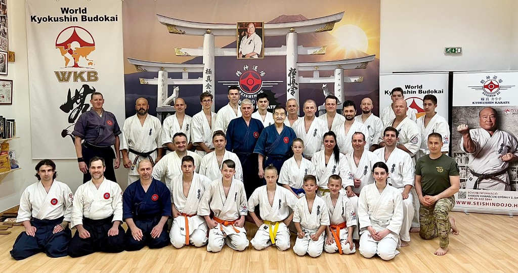 Soshi Tanaka Koshiro látogatása a Seishin Dojoban