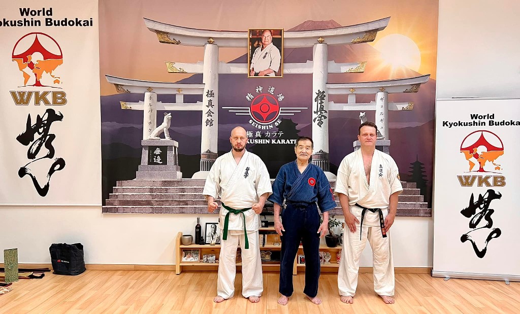 Soshi Tanaka Koshiro látogatása a Seishin Dojoban