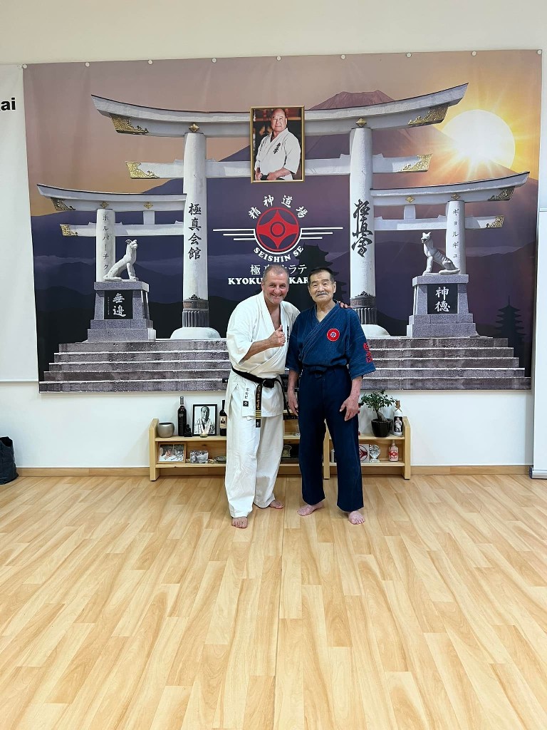 Soshi Tanaka Koshiro látogatása a Seishin Dojoban