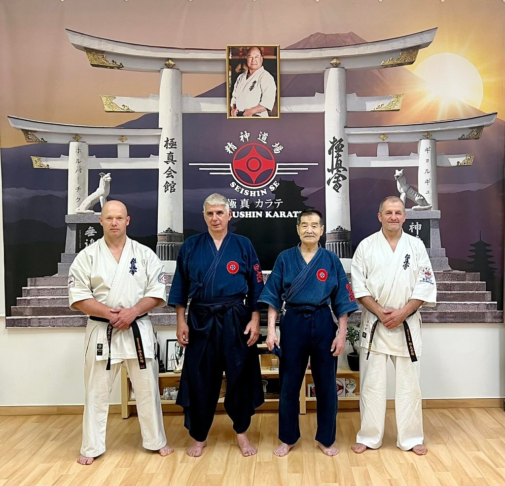 Soshi Tanaka Koshiro látogatása a Seishin Dojoban