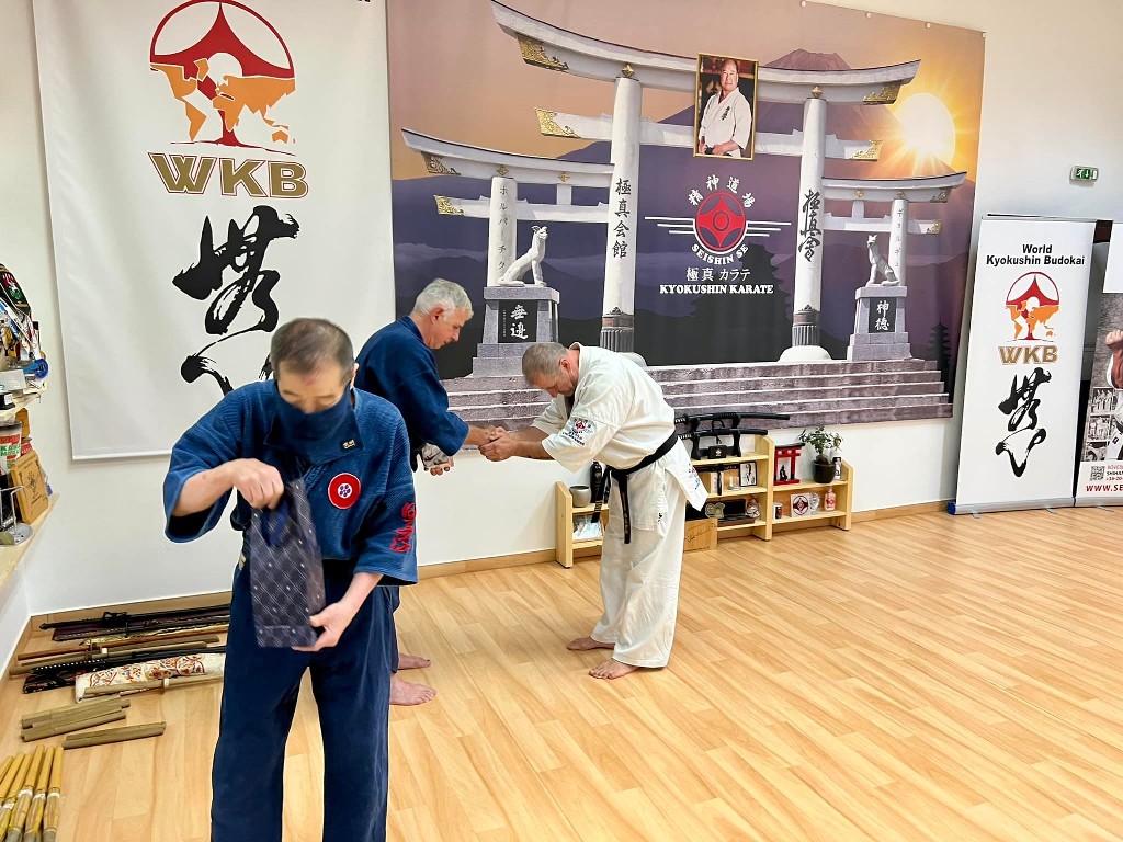 Soshi Tanaka Koshiro látogatása a Seishin Dojoban