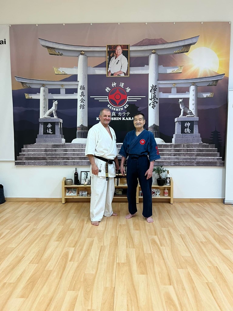 Soshi Tanaka Koshiro látogatása a Seishin Dojoban