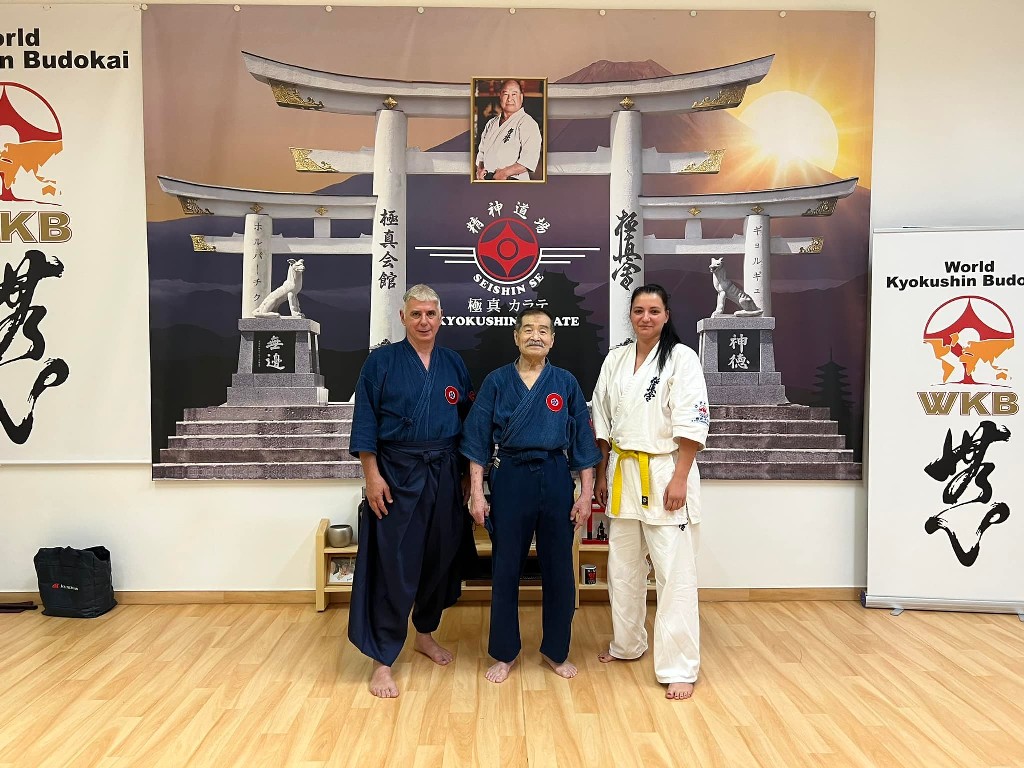 Soshi Tanaka Koshiro látogatása a Seishin Dojoban