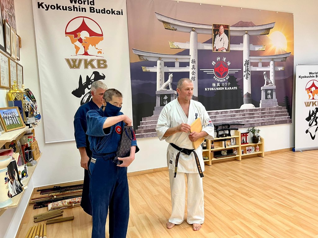 Soshi Tanaka Koshiro látogatása a Seishin Dojoban