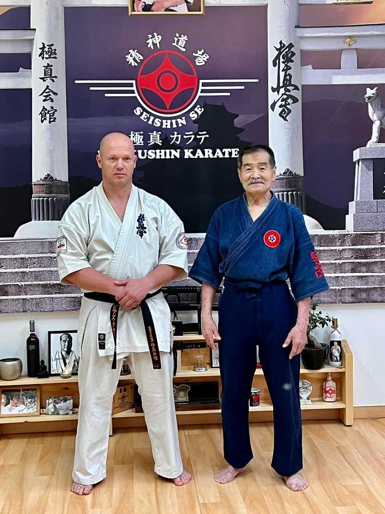 Soshi Tanaka Koshiro látogatása a Seishin Dojoban