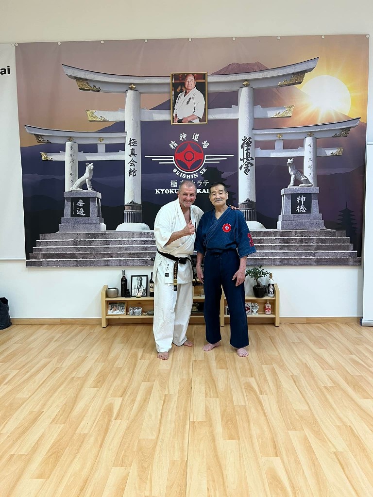 Soshi Tanaka Koshiro látogatása a Seishin Dojoban