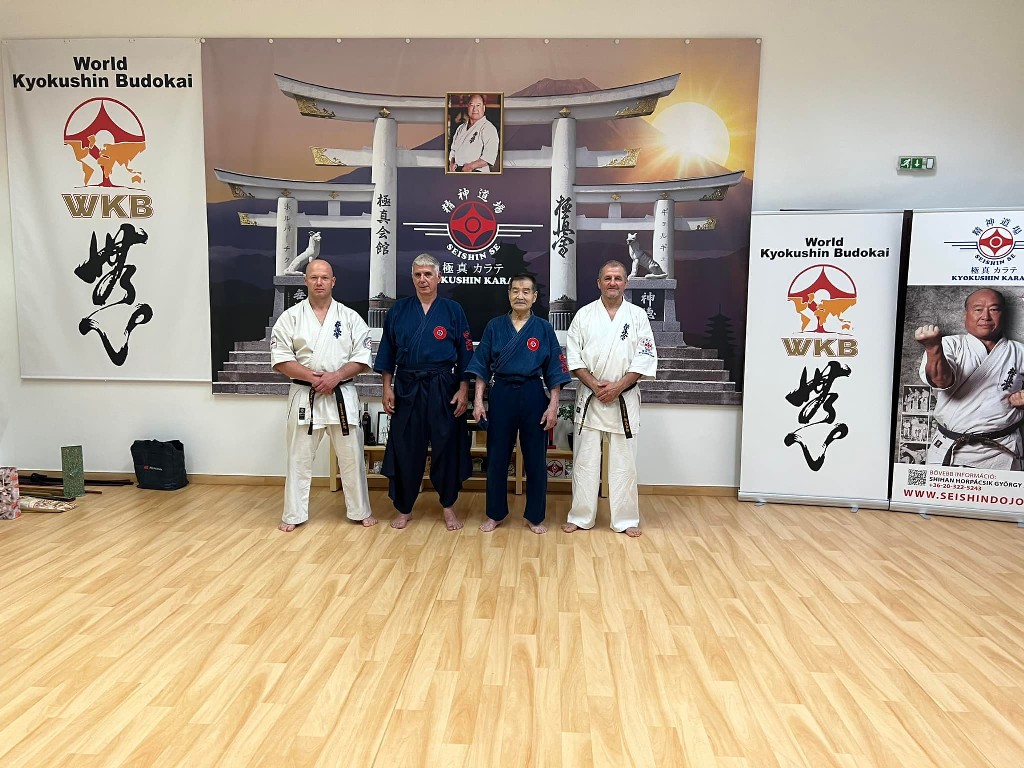 Soshi Tanaka Koshiro látogatása a Seishin Dojoban
