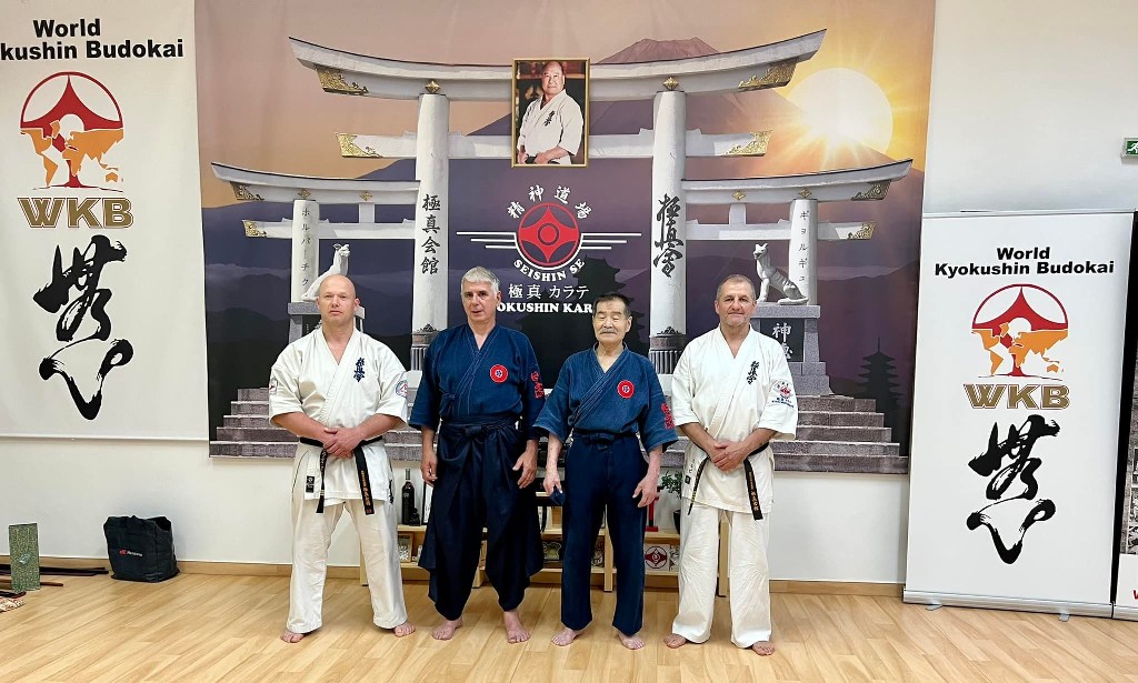 Soshi Tanaka Koshiro látogatása a Seishin Dojoban