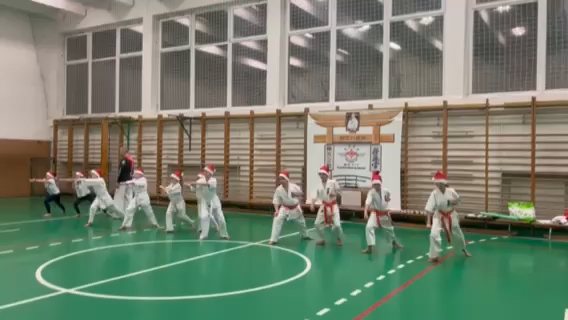 Mikulás napi edzés a Seishin gyerek Dójóban