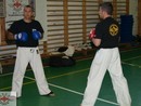Sensei Gyarmati Imre kesztyűs tréninget vezetett a Seishin Dojóban