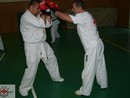 Sensei Gyarmati Imre kesztyűs tréninget vezetett a Seishin Dojóban