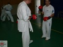Sensei Gyarmati Imre kesztyűs tréninget vezetett a Seishin Dojóban