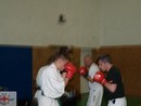 Sensei Gyarmati Imre kesztyűs tréninget vezetett a Seishin Dojóban