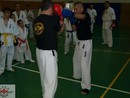 Sensei Gyarmati Imre kesztyűs tréninget vezetett a Seishin Dojóban
