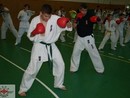Sensei Gyarmati Imre kesztyűs tréninget vezetett a Seishin Dojóban