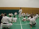 Sensei Tóth László 4. Dan Shobukai Karate mester tréningje a Seishin Dojóban