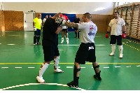 K-1 rendszerű edzés Molnár Zolival a Seishin Dojoban