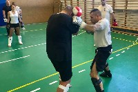 K-1 rendszerű edzés Molnár Zolival a Seishin Dojoban