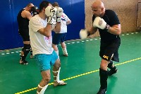 K-1 rendszerű edzés Molnár Zolival a Seishin Dojoban